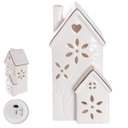 Ver imagem 1 de Casinha Decorativa com LED 14,3x7,8cm Branco Flor Arte