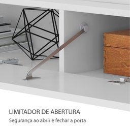 Rack Suspenso Future 2 Portas Dj Móveis 180,5 Cm Branco - 4