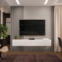 Ver imagem 1 de Rack Suspenso Future 2 Portas Dj Móveis 180,5 Cm Branco