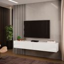 Ver imagem 2 de Rack Suspenso Future 2 Portas Dj Móveis 180,5 Cm Branco