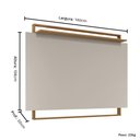 Ver imagem 3 de Painel TV Àpila Plus Móveis Rimo - Jequtibiá/Offwhite