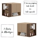 Ver imagem 5 de Gabinete Armario Troia Banheiro com Espelheira e Papeleira Fendi/carvalho
