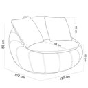 Ver imagem 6 de Kit 02 Poltronas Giratórias para Sala de Estar Kira M03 Bouclê Cinza - Lyam Decor