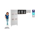 Ver imagem 3 de Cozinha de Aço Compacta 3 Peças Regina Multimóveis Glass CR6135 Branco/Preto
