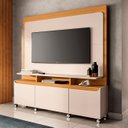 Ver imagem 3 de Estante Painel de Tv 70 Pol 180cm Luma H01 Cinamomo/off White - Mpozenato