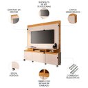 Ver imagem 4 de Estante Painel de Tv 70 Pol 180cm Luma H01 Cinamomo/off White - Mpozenato