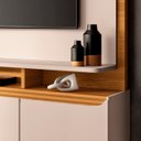 Ver mais imagens de Estante Painel de Tv 70 Pol 180cm Luma H01 Cinamomo/off White - Mpozenato