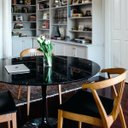 Ver imagem 4 de Mesa de Jantar Tulipa Saarinen Redonda 100 Cm Mármore São Gabriel