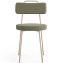 Ver imagem 5 de Cadeira Decorativa Estofada para Sala de Jantar Barcelona Arena L02 Bouclê Verde Oliva - Lyam Decor