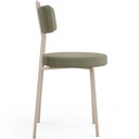 Ver imagem 6 de Cadeira Decorativa Estofada para Sala de Jantar Barcelona Arena L02 Bouclê Verde Oliva - Lyam Decor