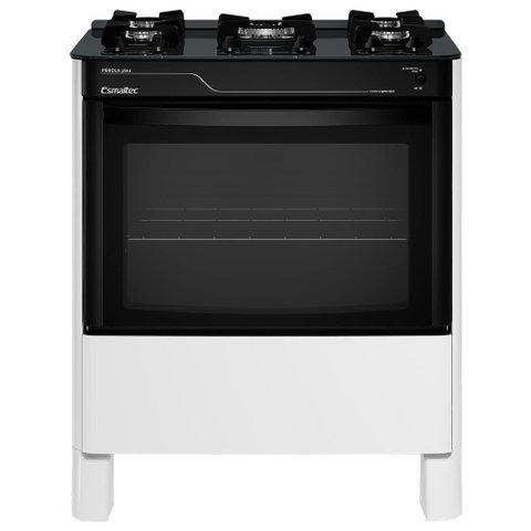 Fogão a Gás Mesa de Vidro Limpa Fácil e Acendimento Automático Esmaltec Pérola Glass 5 Bocas