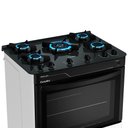 Ver imagem 3 de Fogão a Gás Mesa de Vidro Limpa Fácil e Acendimento Automático Esmaltec Pérola Glass 5 Bocas