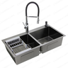 Cuba Dupla Gourmet em Aço Inox 304 Nano Black Guimmis.casa - 6