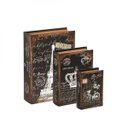 Ver imagem 1 de Kit Caixa tipo Livro em MDF 3 Peças Mart Collection