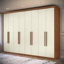 Ver imagem 2 de Guarda Roupa Casal 8 Portas 4 Gavetas Master New Santos Andirá Jatobá Areia