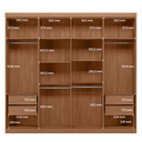 Ver imagem 3 de Guarda Roupa Casal 8 Portas 4 Gavetas Master New Santos Andirá Jatobá Areia