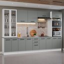Ver imagem 1 de Armário de Cozinha Completa 340cm Branco/cinza Agata Madesa 01
