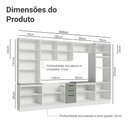 Ver imagem 3 de Armário de Cozinha Completa 340cm Branco/cinza Agata Madesa 01