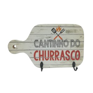 Porta Chaves Branco Cantinho Do Churrasco