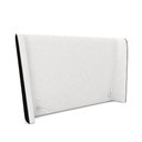 Ver imagem 5 de Cabeceira Estofada G91 Casal MDF Couro Sintético Preto e Off White Gran Belo