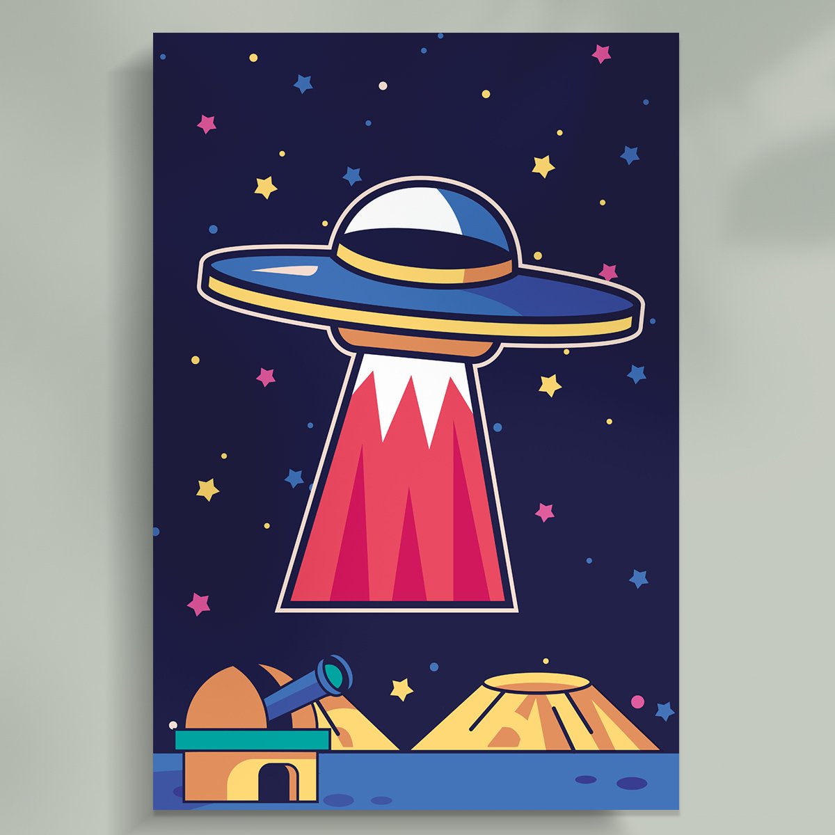 Placa Quadro Decorativo Infantil Astronauta em Mdf 30x20cm Kit 3 - 4