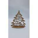 Ver imagem 1 de Arvore de Natal em Mdf Palavras Decoração de Mesa - 10 Unidades