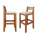 Ver imagem 4 de Banqueta Ibiza Estofada em Linho Base em Madeira Eucalipto