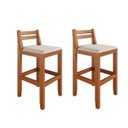 Ver imagem 6 de Banqueta Ibiza Estofada em Linho Base em Madeira Eucalipto