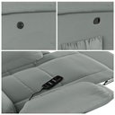 Ver imagem 6 de Poltrona do Papai Reclinável Sala de Cinema Barcelona Glider Manual Giratória Massagem USB PU Cinza