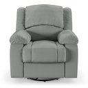 Ver imagem 1 de Poltrona do Papai Reclinável Sala de Cinema Barcelona Glider Manual Giratória Massagem USB PU Cinza