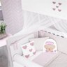 Kit Berço Menina Rosa Ursa Princesa 12Pçs Grão de Gente - 8