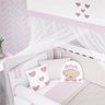Kit Berço Menina Rosa Ursa Princesa 12Pçs Grão de Gente - 12