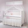 Kit Berço Menina Rosa Ursa Princesa 12Pçs Grão de Gente - 7
