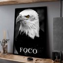 Ver imagem 1 de Quadro Decorativo Motivacional Foco da Águia em Moldura Caixa Tacolado Papel de Parede Moldura Caixa