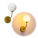 Ver imagem 5 de Arandela Grape Ouro Branco Globo Vidro + LED G9 BF ZR112 Starlux ST2628