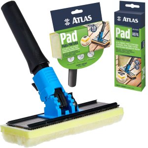 Pad para Pintura Deck Madeira Verniz Cabo Ajustável + Refil