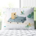 Ver imagem 6 de Kit Berço Menino Azul Urso e o Carrinho 10 Pçs Grão de Gente