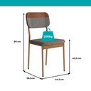 Ver imagem 3 de Conjunto Sala de Jantar 4 Cadeiras Jasmim Carraro Off White Rosê