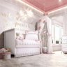 Kit Berço Menina Princesa Clássica Rosa 7Pçs Grão de Gente - 3