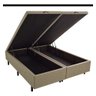 Base Box Baú King 193x203 Courino Linho Cor Bege - 1