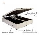 Ver imagem 3 de Base Box Baú King 193x203 Courino Linho Cor Bege