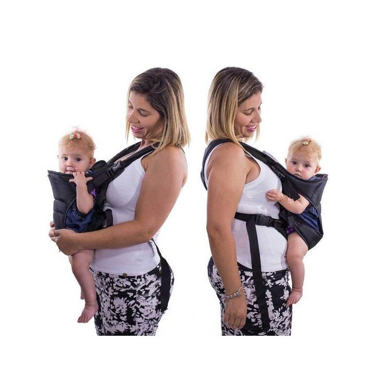 Canguru I Love Travel Infanti (até 15kgs) - Black
