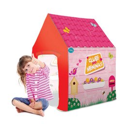 Barraca Infantil Clube Das Meninas Tenda Rosa - Bang Toys - 1