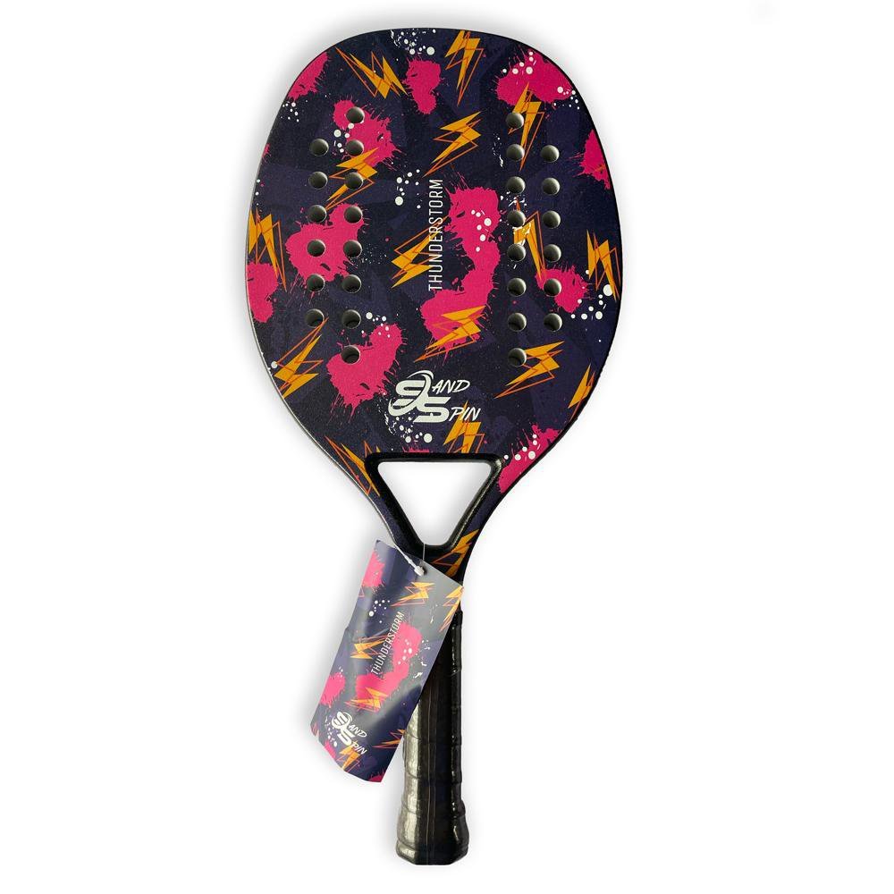 Raquete Beach Tennis Carbono 3K Thunderstorm + Raqueteira - 1