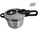 Ver imagem 3 de Panela de Pressão Fec Externo 6 L Visor Grande Inox Mta