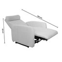 Ver imagem 5 de Poltrona Reclinável Automática Ninar:linho Cinza