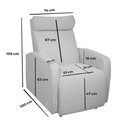 Ver imagem 7 de Poltrona Reclinável Automática Ninar:linho Cinza