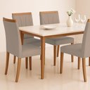 Ver imagem 2 de Kit 8 Cadeiras Decorativas Sala de Jantar Luxo Analice Facto Fendi - Mozzelar