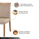 Ver imagem 3 de Kit 8 Cadeiras Decorativas Sala de Jantar Luxo Analice Facto Fendi - Mozzelar