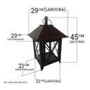 Ver imagem 2 de Lanterna Artesanal Iluminação Bom Preço Direto da Fábrica - Verniz